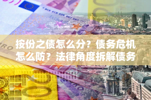济南按份之债怎么分？债务危机怎么防？法律角度拆解债务分配与风险自保指南