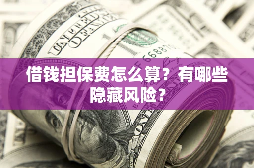 济南借钱担保费怎么算？有哪些隐藏风险？