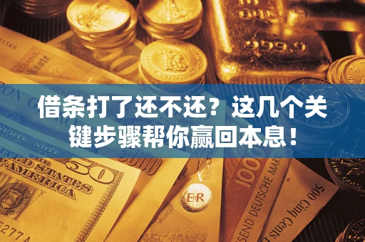 济南借条打了还不还？这几个关键步骤帮你赢回本息！