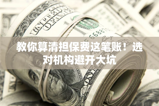 济南教你算清担保费这笔账！选对机构避开大坑