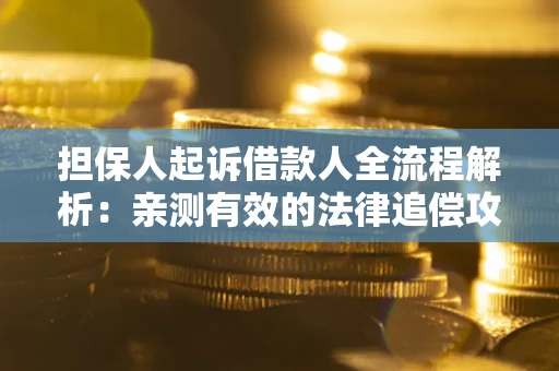 济南担保人起诉借款人全流程解析：亲测有效的法律追偿攻略