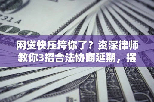 济南网贷快压垮你了？资深律师教你3招合法协商延期，摆脱暴力催收！