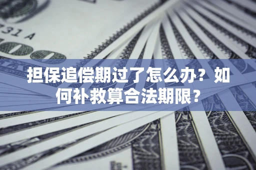 济南担保追偿期过了怎么办？如何补救算合法期限？