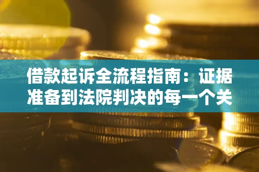济南借款起诉全流程指南：证据准备到法院判决的每一个关键步骤