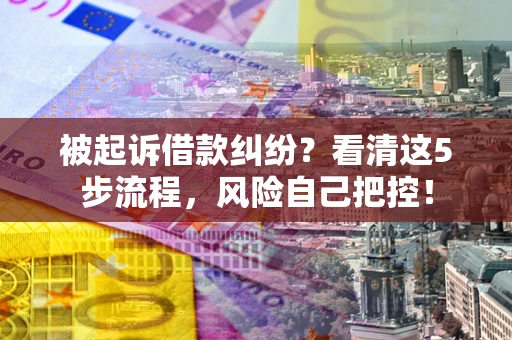 济南被起诉借款纠纷？看清这5步流程，风险自己把控！