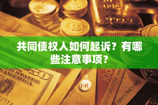 济南共同债权人如何起诉？有哪些注意事项？
